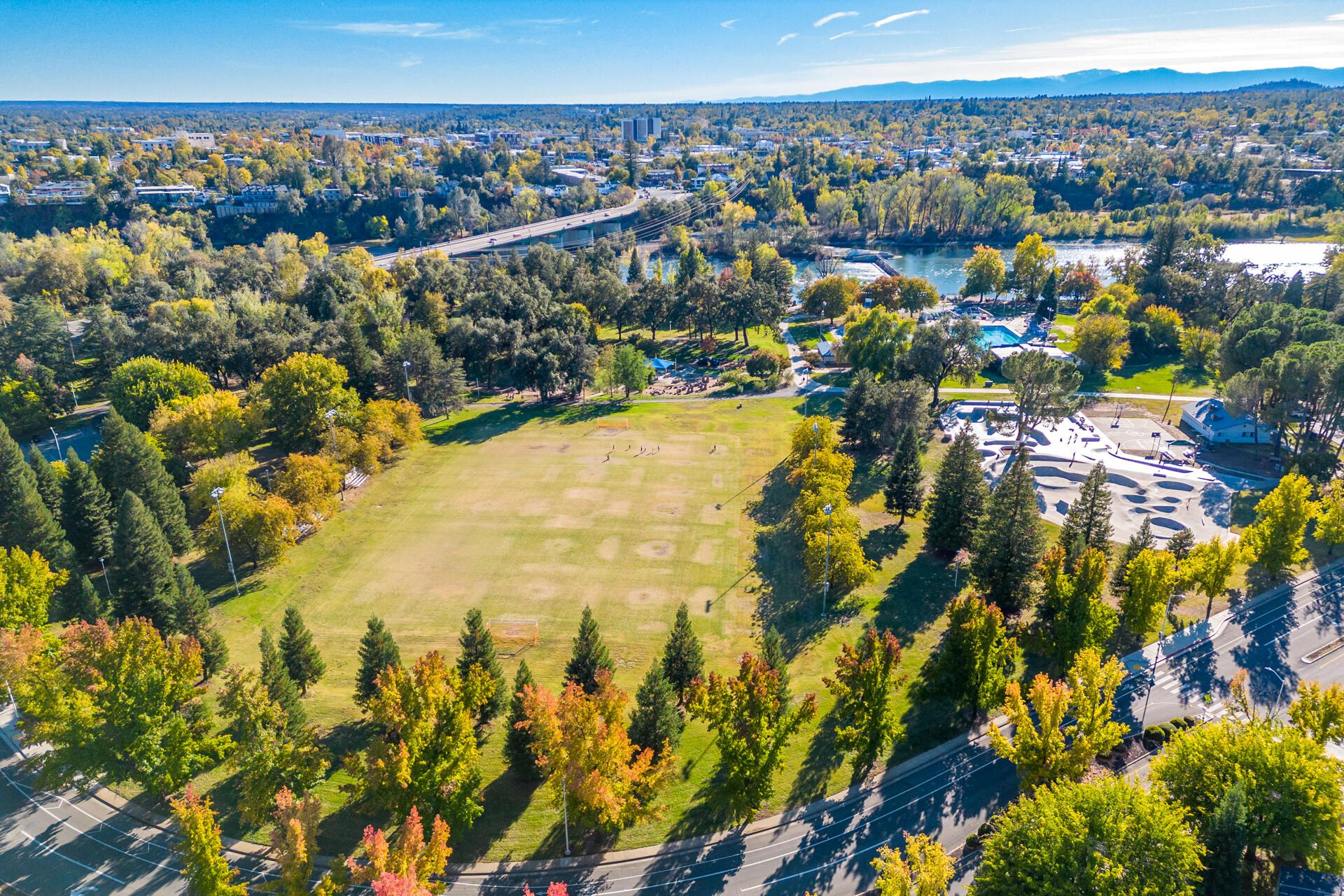 Caldwell Park aerial view in Anderson California