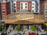 Public market stalls in downtown Redding