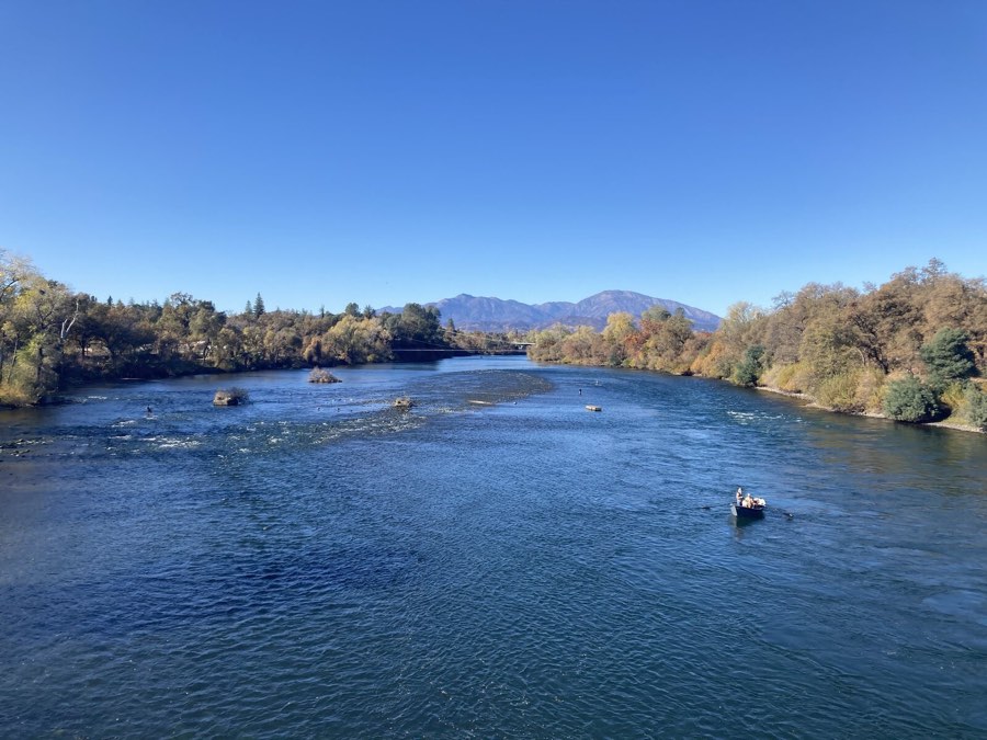 The Sacramento River Trail as it runs through Redding