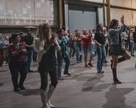 Line dancers, from the Thirsty Thursday event listing